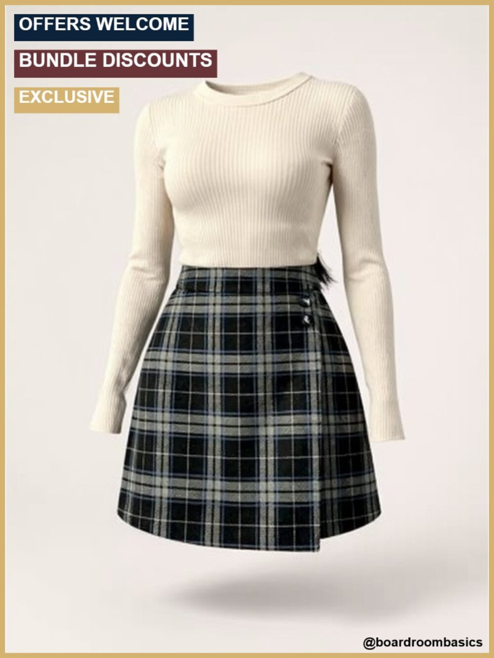 Wool Mini Skirt with Pockets High Waist Bodycon A-Line Pencil Skirt Fall Winter